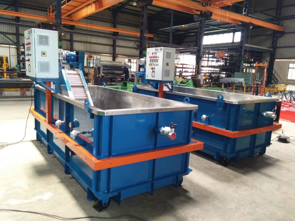 SS MESH CONVEYOR FOR COOLING HOT FORGED COMPONENTS Client: FORGIX PVT LTD LUDHIANA